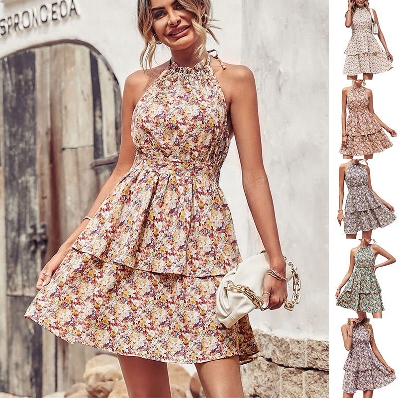 Robe Vivienne™ Boho dos nu à volants