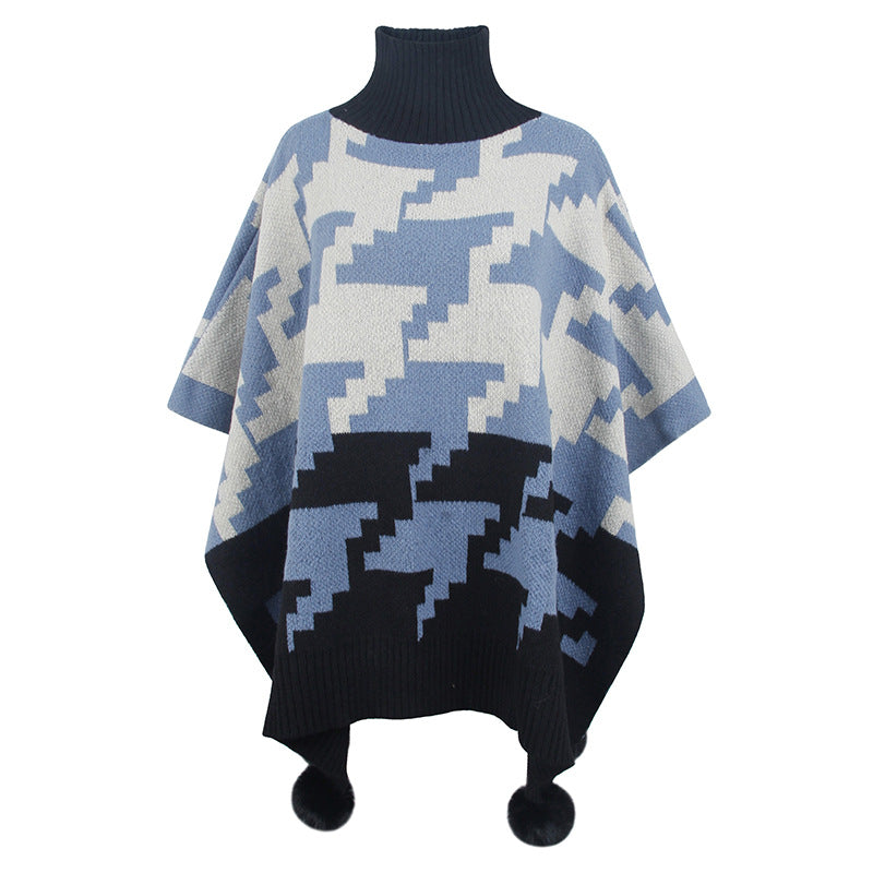Poncho à col roulé Isaline™