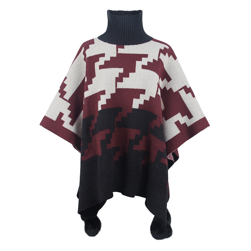 Poncho à col roulé Isaline™