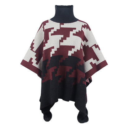 Poncho à col roulé Isaline™