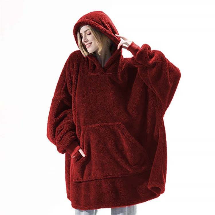 Sweat à capuche en peluche oversize Ariette™ unisexe