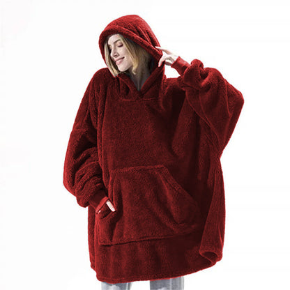 Sweat à capuche en peluche oversize Ariette™ unisexe