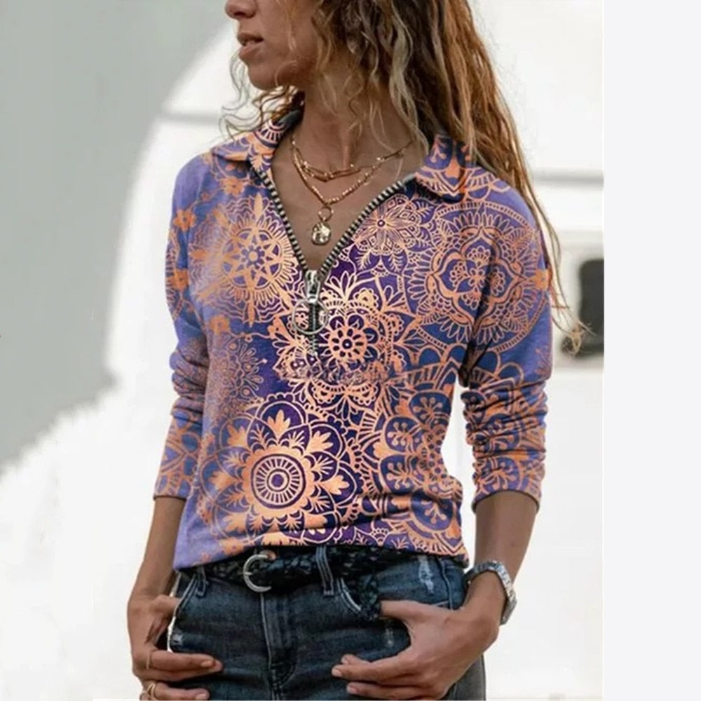 Top imprimé Mandala Bérénice™