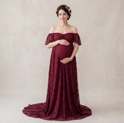 Robe de grossesse en dentelle Auréline™