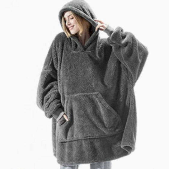 Sweat à capuche en peluche oversize Ariette™ unisexe