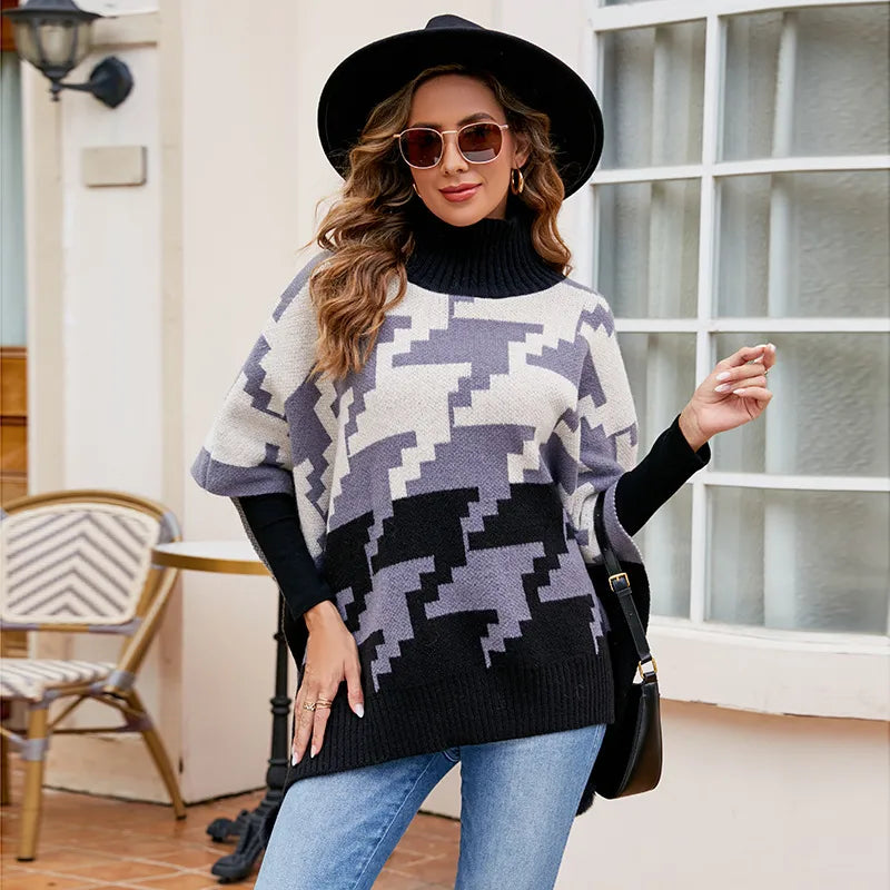 Poncho à col roulé Isaline™