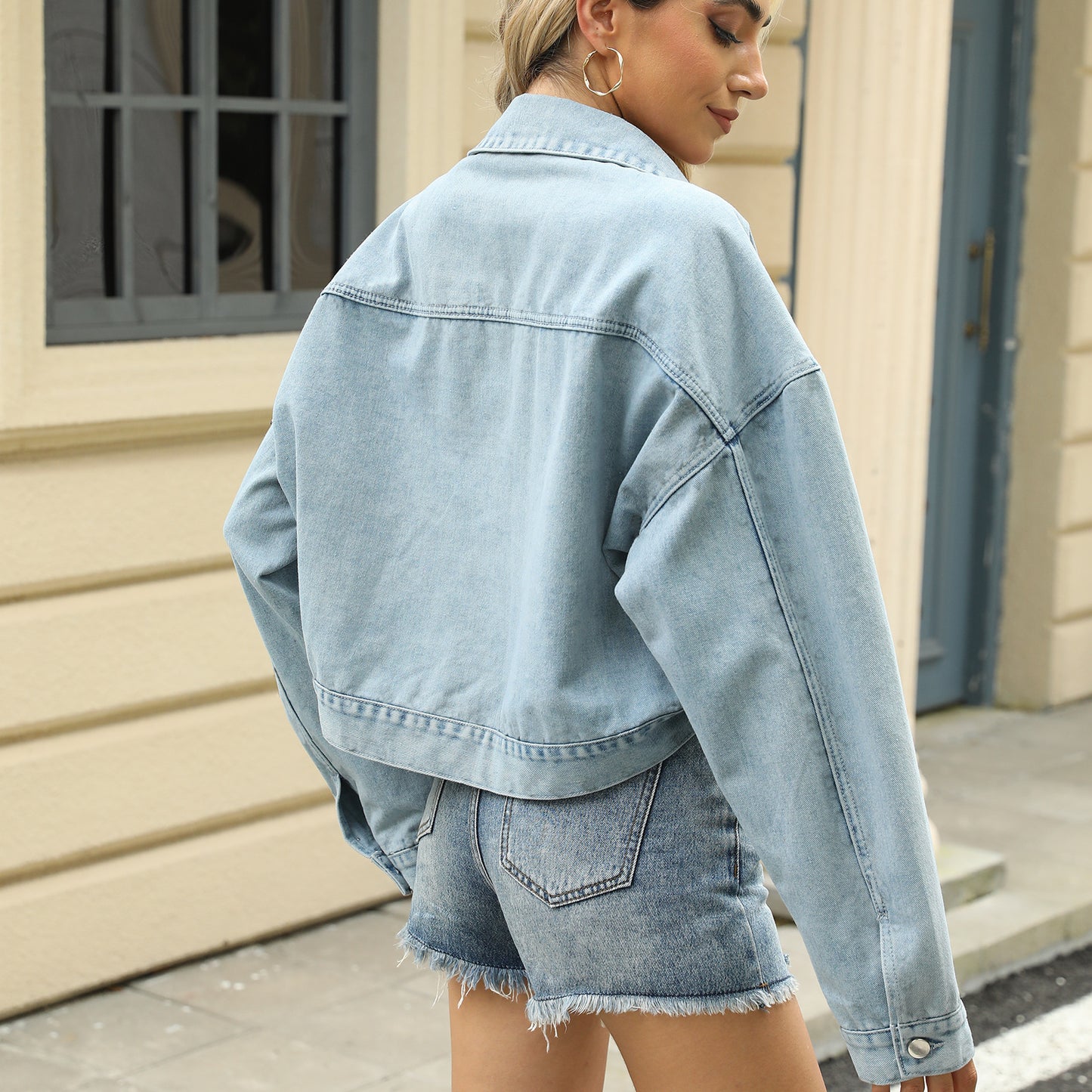 Veste en jean cloutée Béatrice™