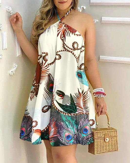 Aurore™ Off-Shoulder Printed Dress