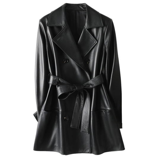 Danielle™ Wrap Leather Coat