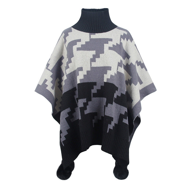Poncho à col roulé Isaline™