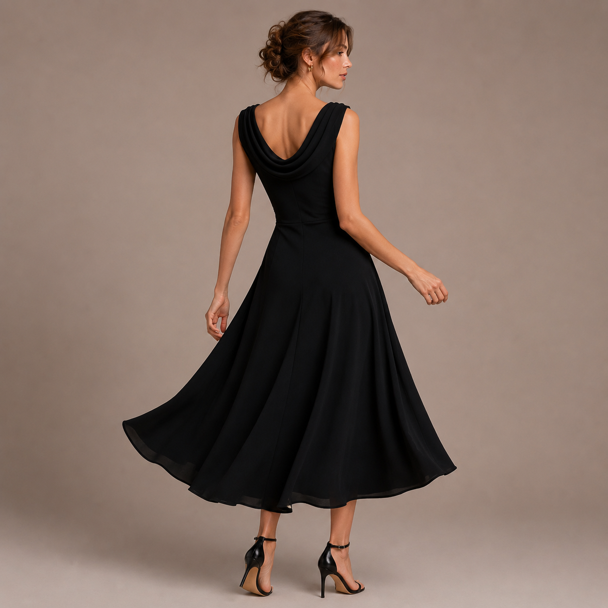 Amarante™ Robe Midi Plissée