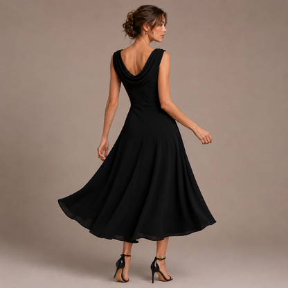 Amarante™ Robe Midi Plissée