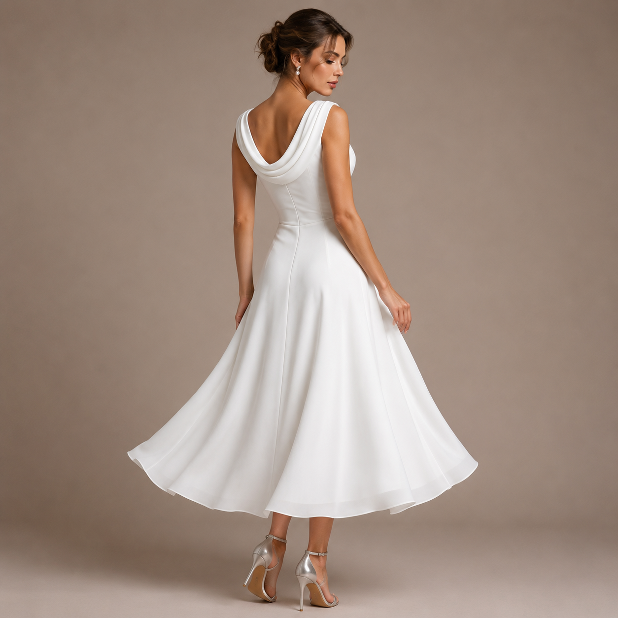Amarante™ Robe Midi Plissée