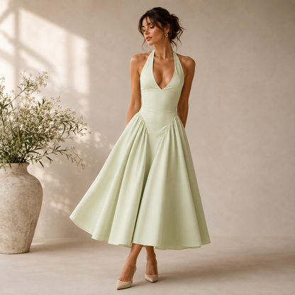 Robe midi dos nu Daphnée™