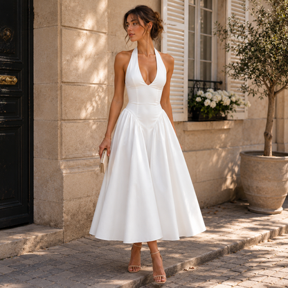 Robe midi dos nu Daphnée™