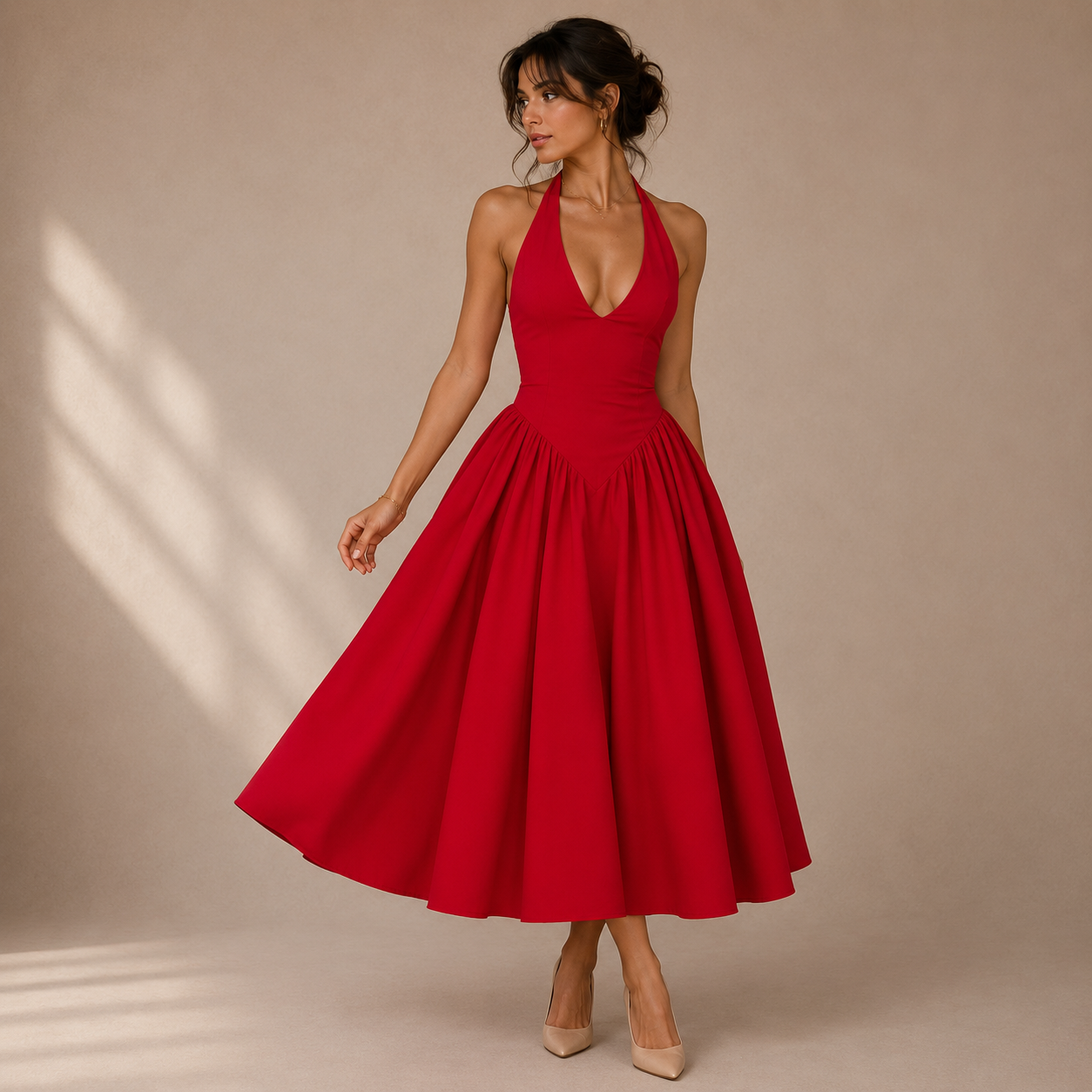Robe midi dos nu Daphnée™