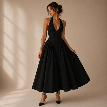 Robe midi dos nu Daphnée™