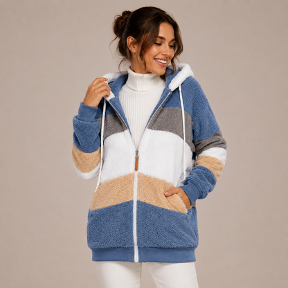 Jocelyne™ Sweat à capuche à blocs de couleur