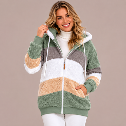 Jocelyne™ Sweat à capuche à blocs de couleur