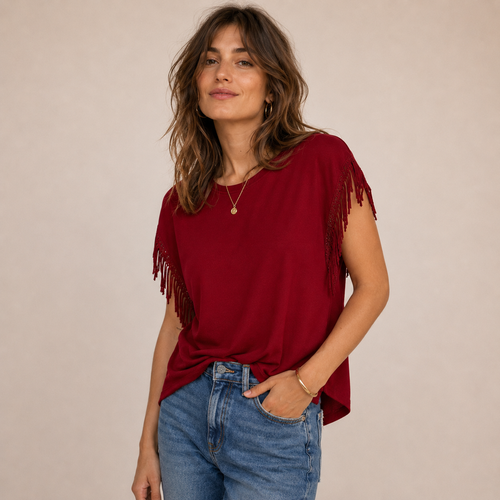 T-shirt à franges Liora™