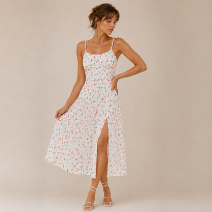 Robe Midi Fendue Solène™