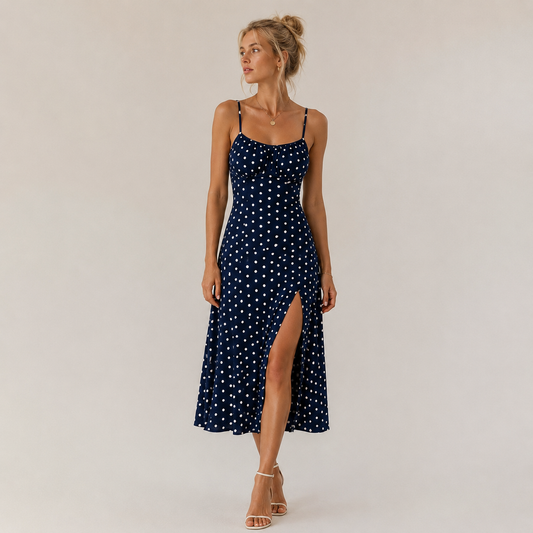 Solène™ Side-Slit Midi Dress