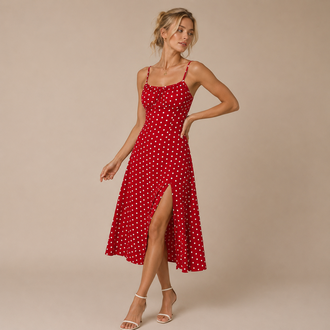 Robe Midi Fendue Solène™