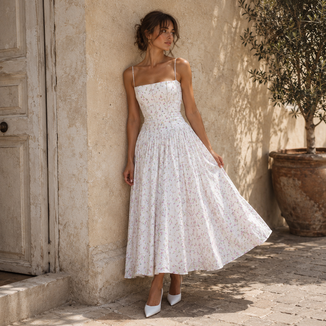 Rosélia™ Robe Florale Vintage d’Été