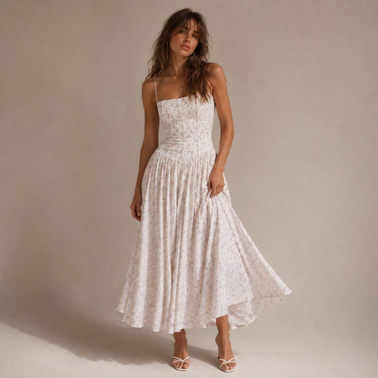 Rosélia™ Robe Florale Vintage d’Été