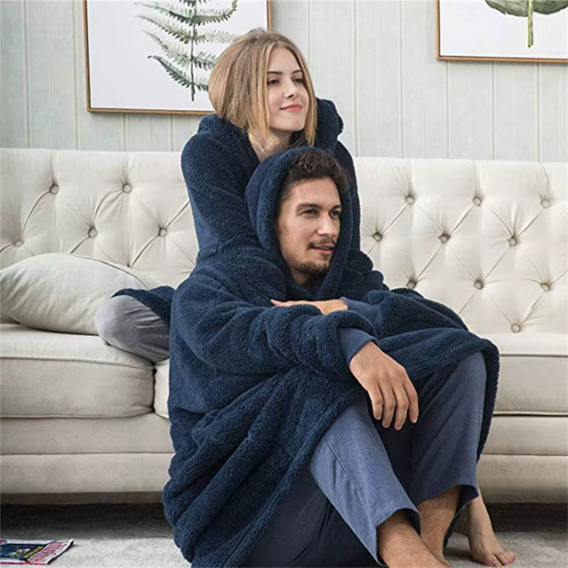 Sweat à capuche en peluche oversize Ariette™ unisexe