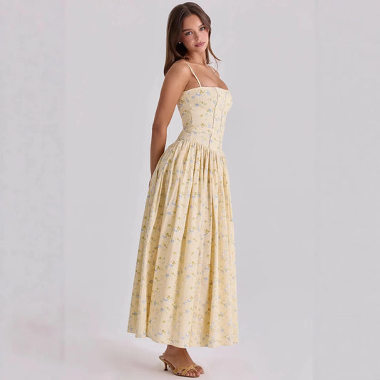 Rosélia™ Robe Florale Vintage d’Été