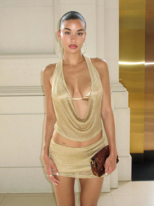 Ismara™ Ensemble Drapé Or