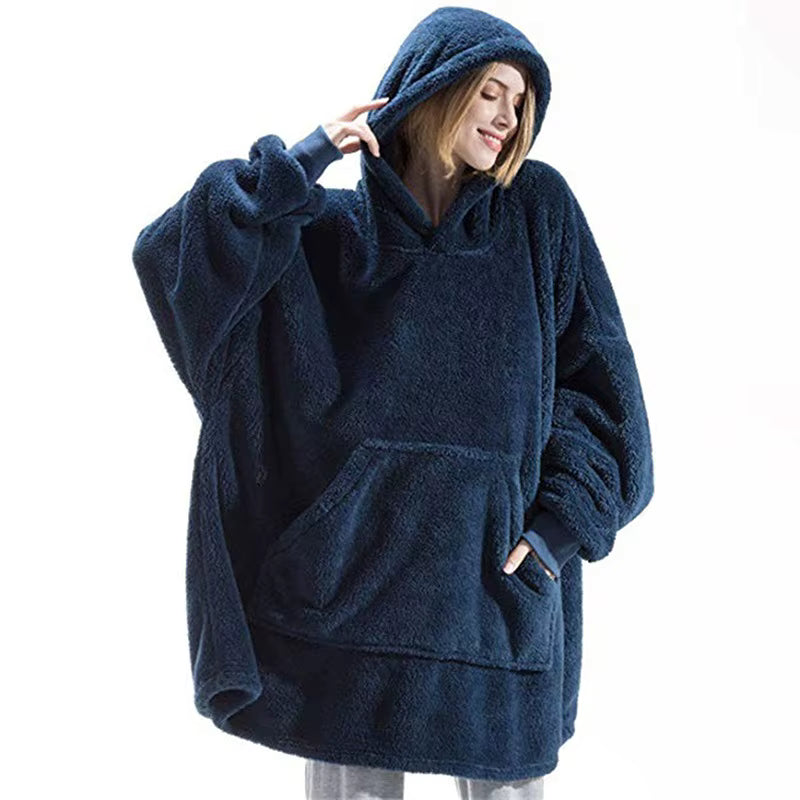 Sweat à capuche en peluche oversize Ariette™ unisexe