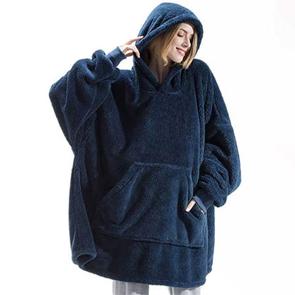 Sweat à capuche en peluche oversize Ariette™ unisexe