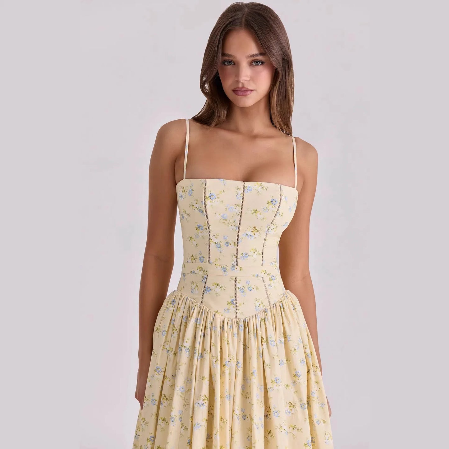 Rosélia™ Robe Florale Vintage d’Été
