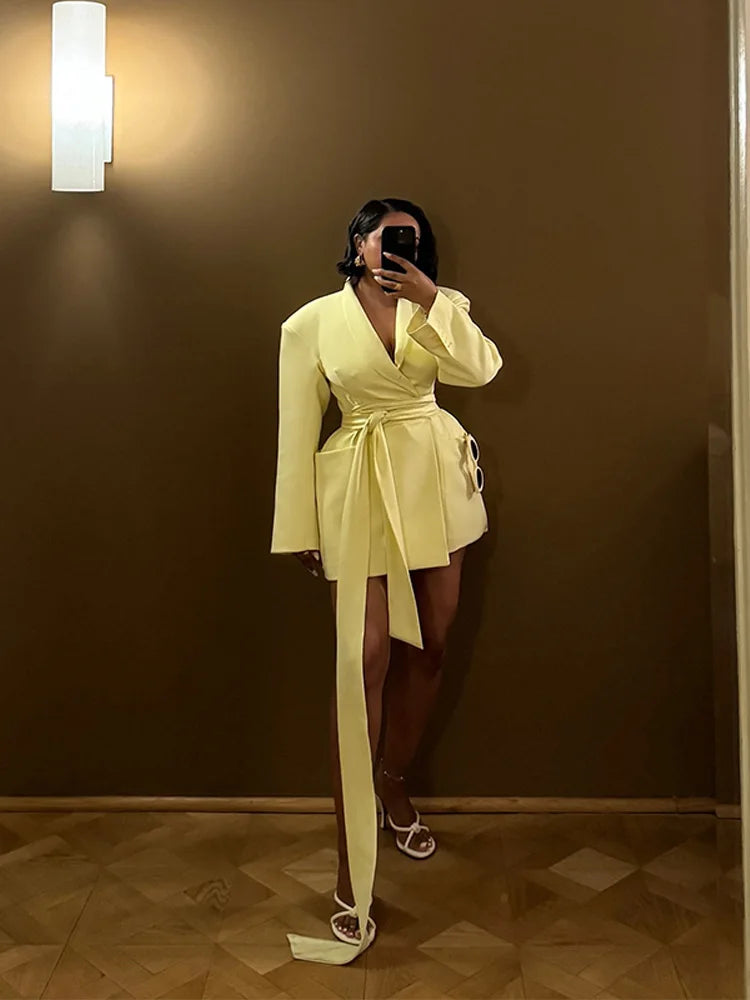Adélaïde™ Belted Blazer Dress