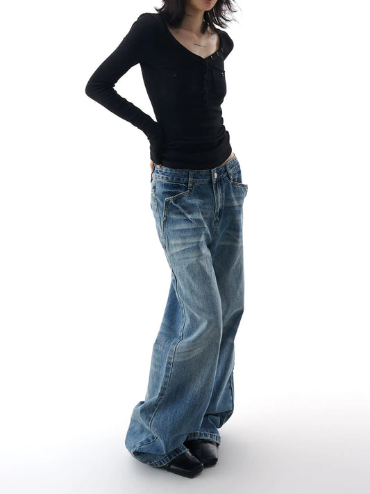 Quitterie™ Baggy Denim