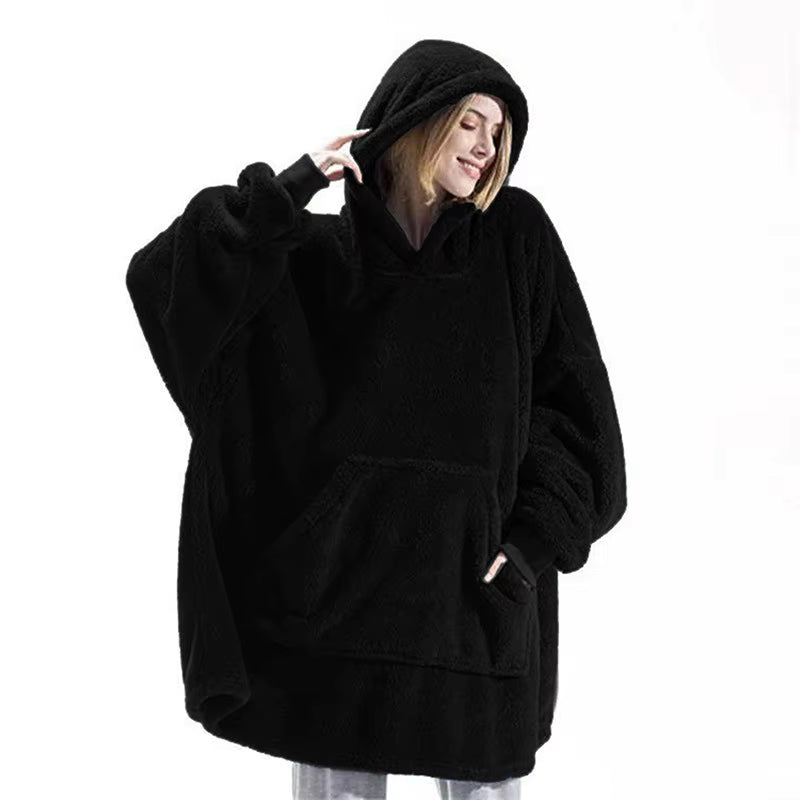 Sweat à capuche en peluche oversize Ariette™ unisexe