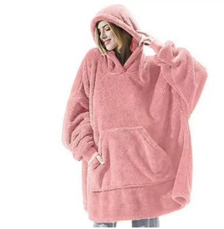 Sweat à capuche en peluche oversize Ariette™ unisexe