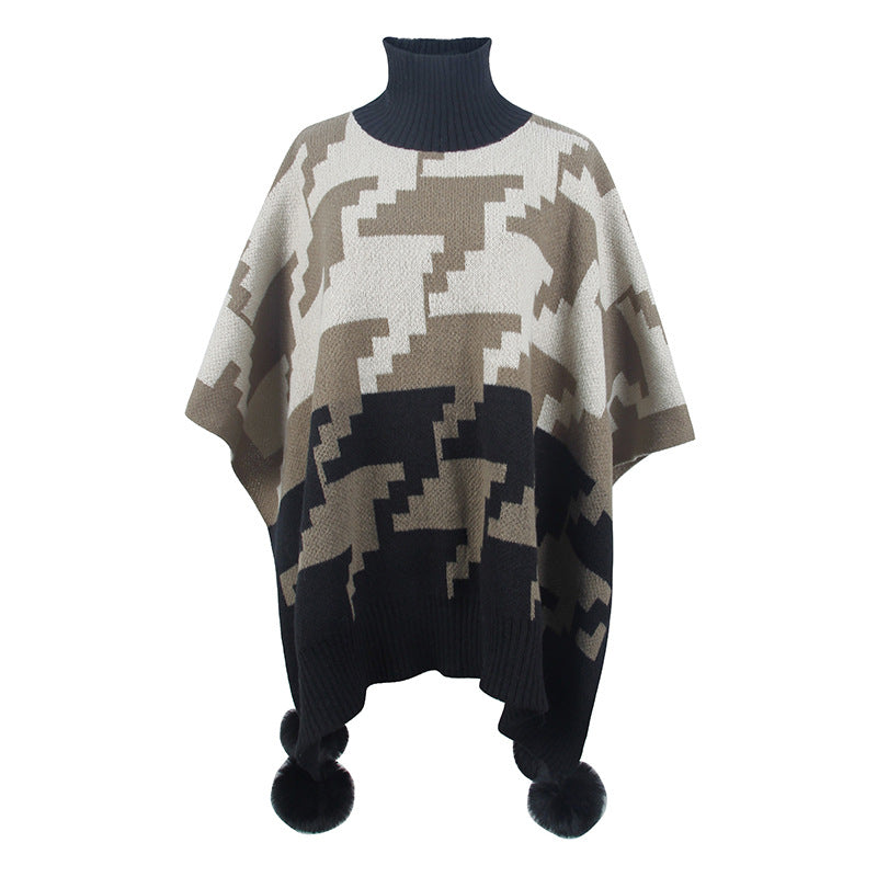 Poncho à col roulé Isaline™