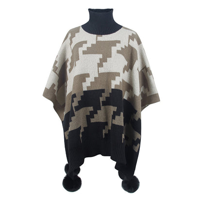 Poncho à col roulé Isaline™