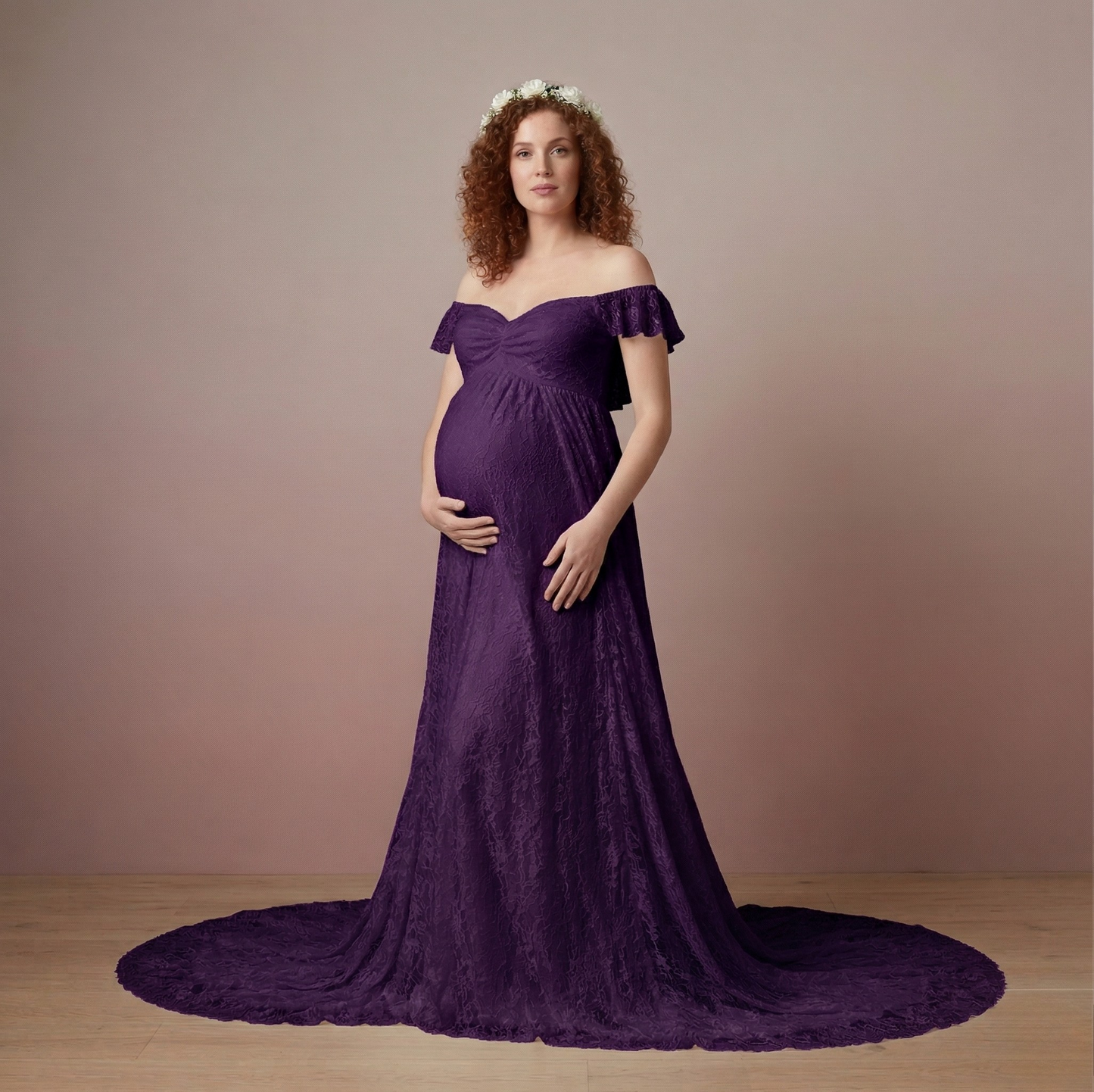 Robe de grossesse en dentelle Auréline™