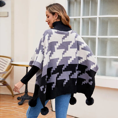 Poncho à col roulé Isaline™