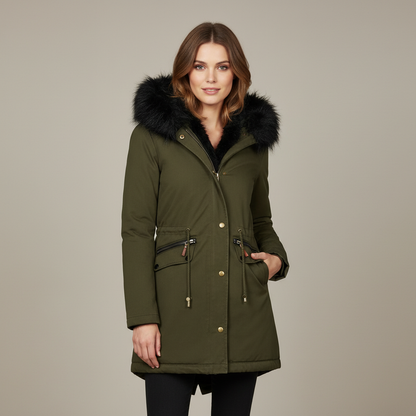Parka à capuche en fausse fourrure Romane™