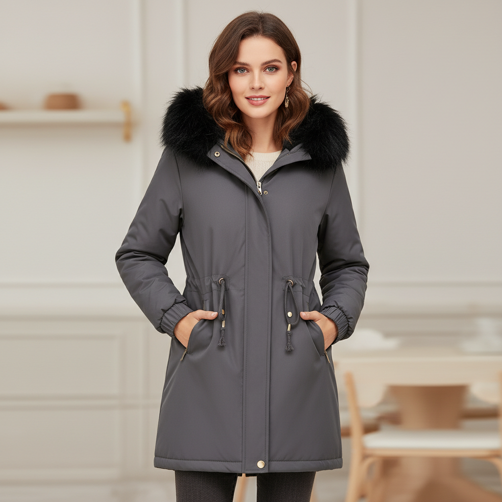 Parka à capuche en fausse fourrure Romane™