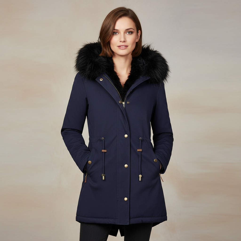 Parka à capuche en fausse fourrure Romane™
